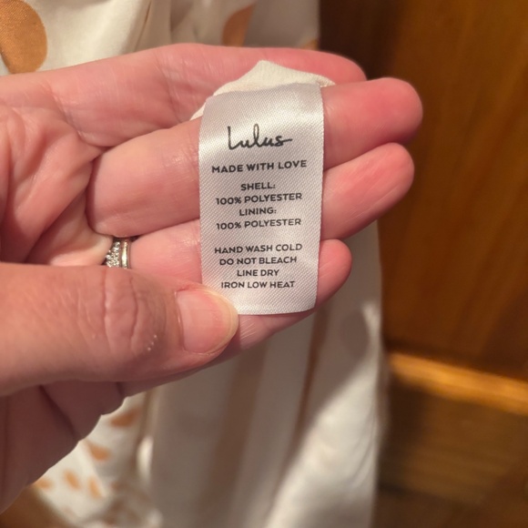 Lulus Ready To Treat White Polka Dot Tie Strap Bustier Midi Dress Medium NWT - Picture 5 of 7